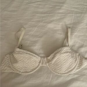 Maui top - ivory crotchet